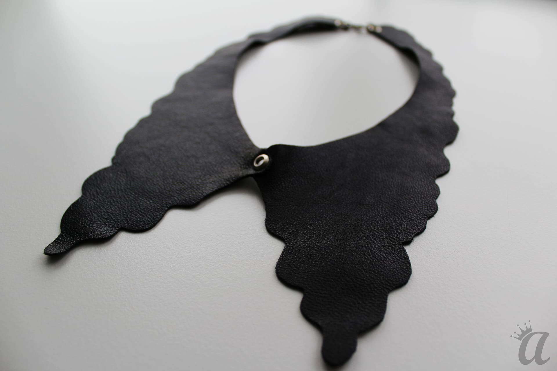 vintage leather necklace (detail)