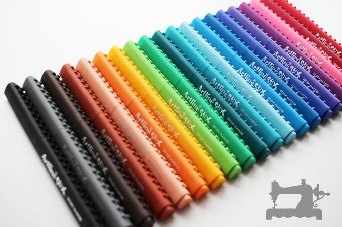artline stix brush markers1