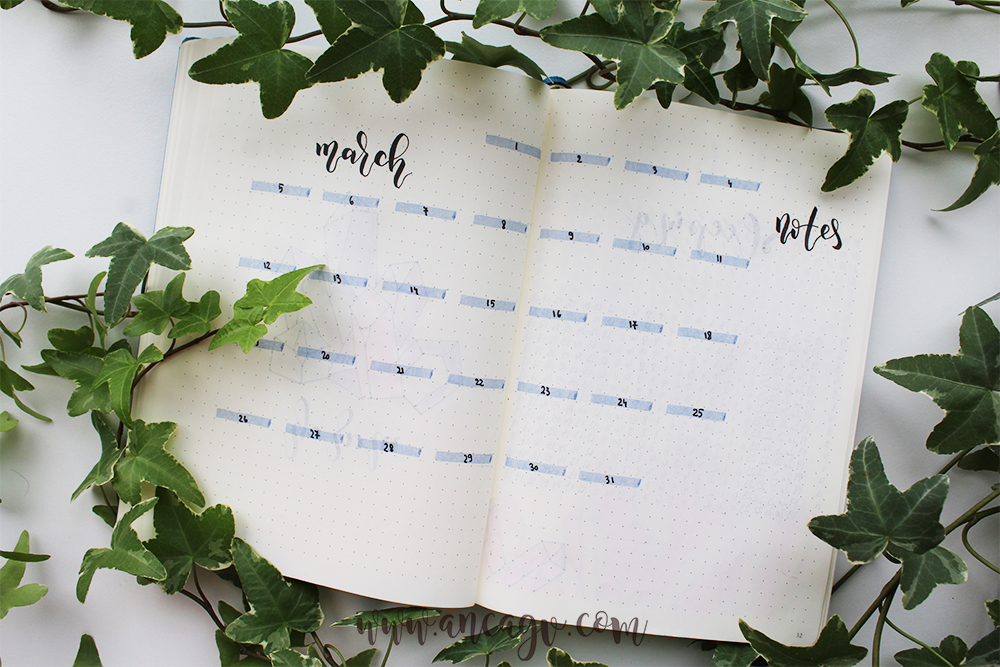 bullet journal march 10