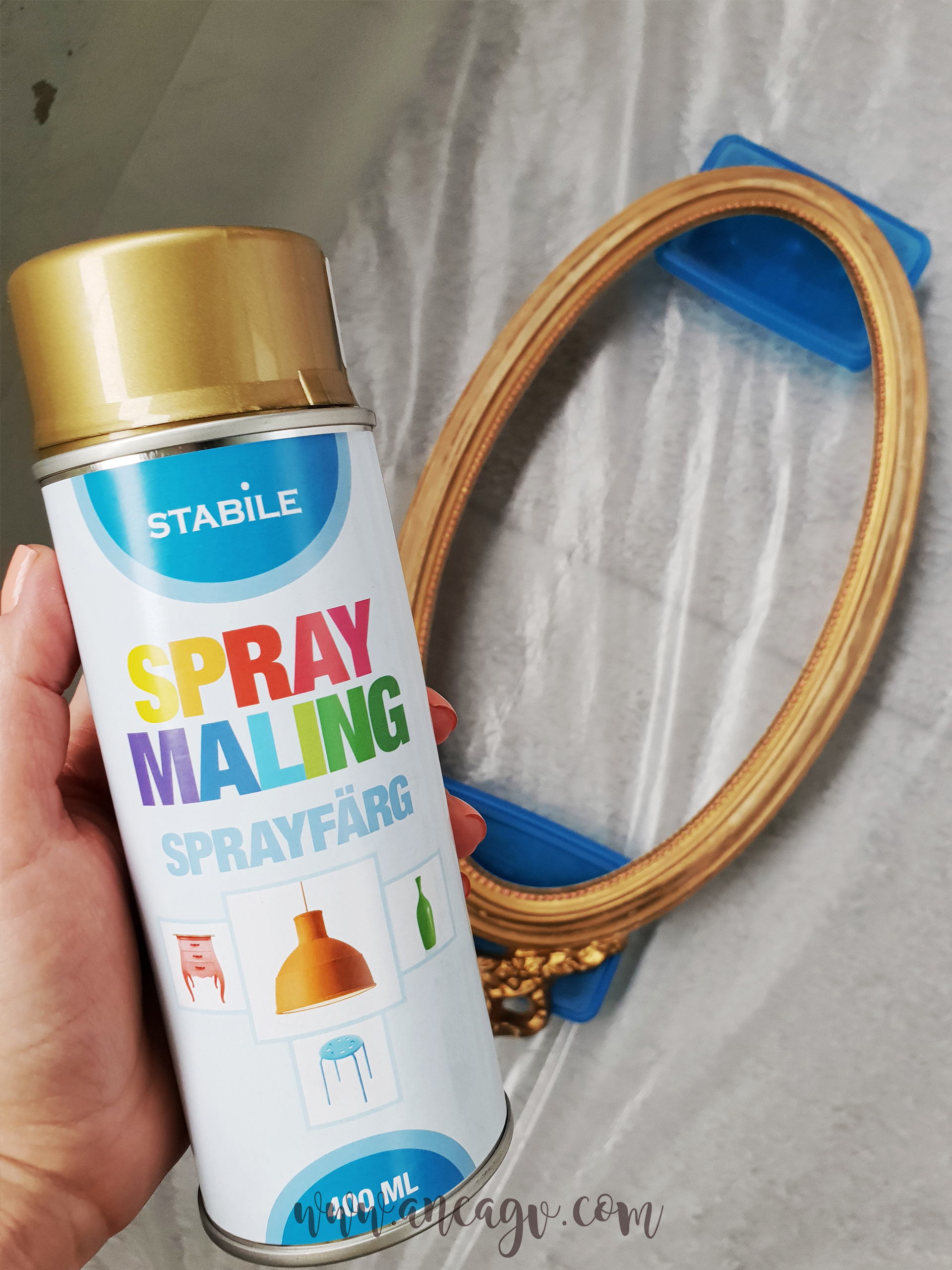 restaurarea unei oglinzi cu rama vintage5