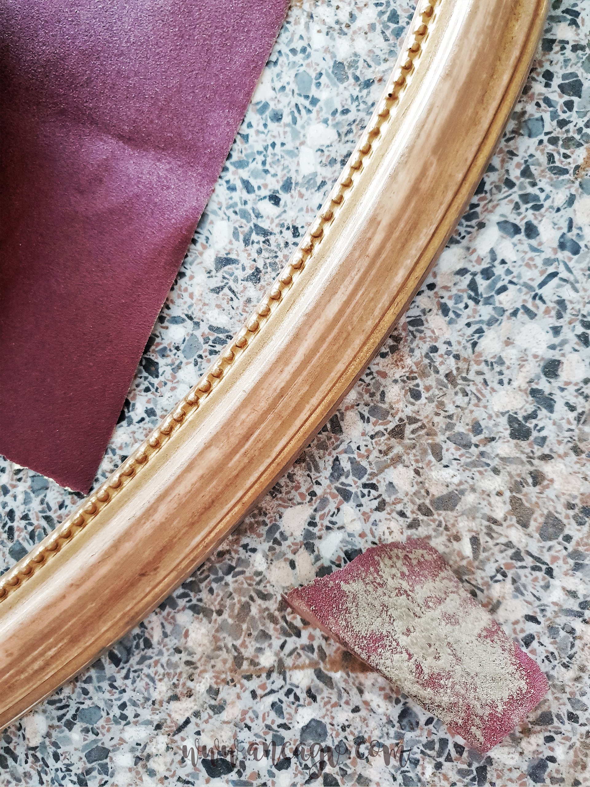 restaurarea unei oglinzi cu rama vintage8