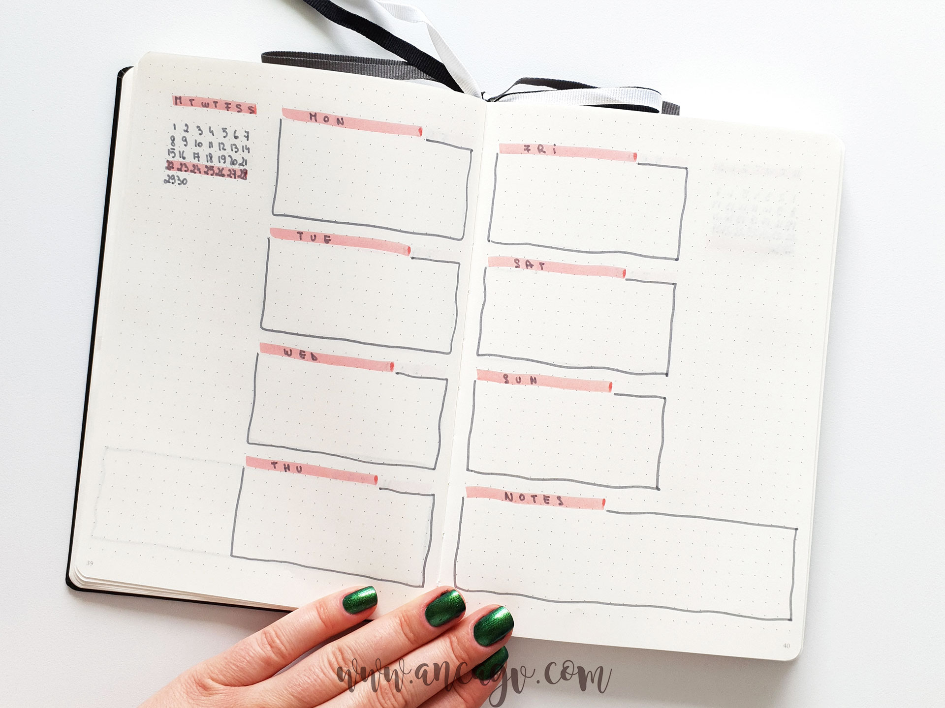 Bullet-Journal-–-set-up-for-April-201910