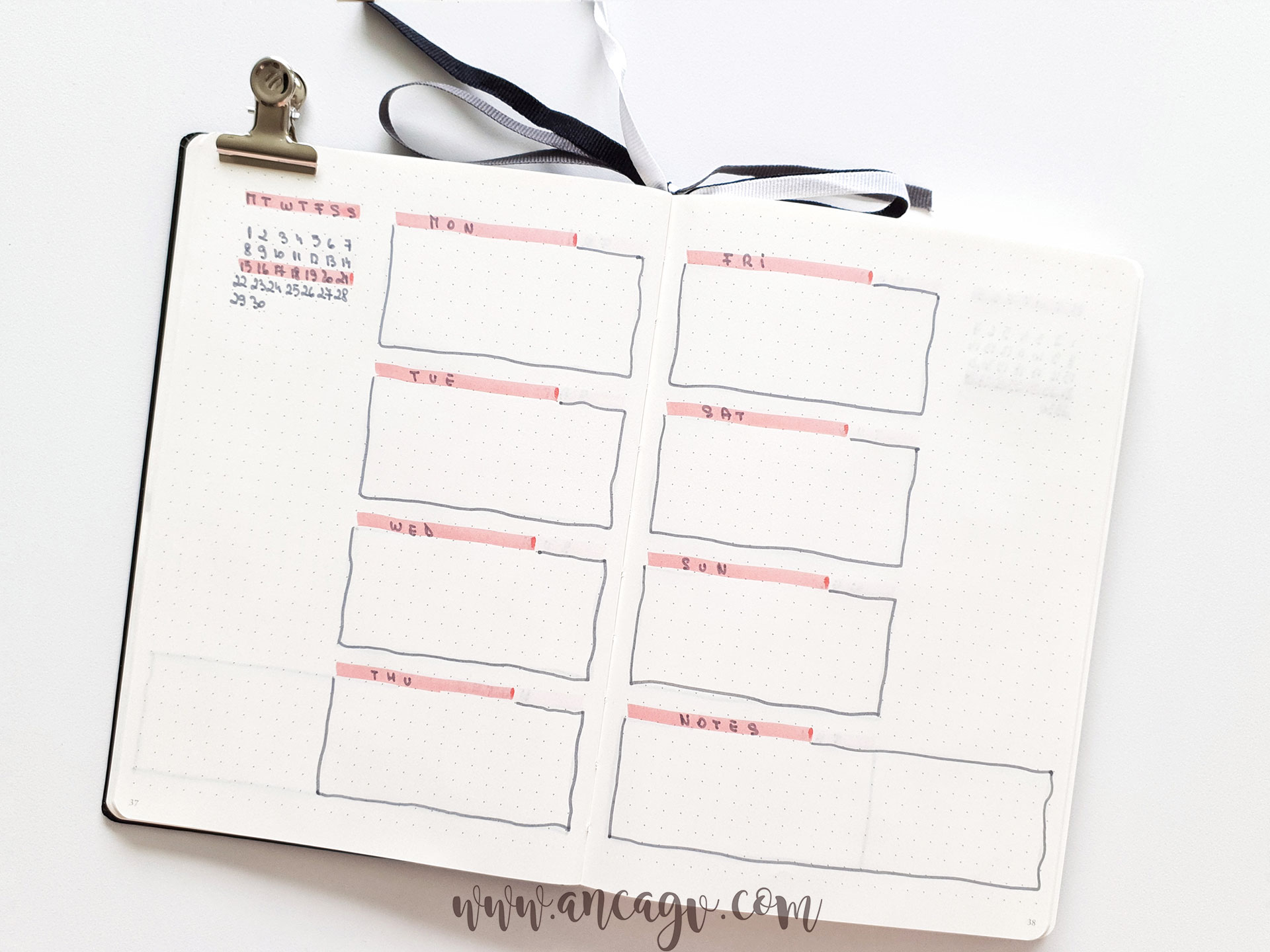 Bullet-Journal-–-set-up-for-April-201912