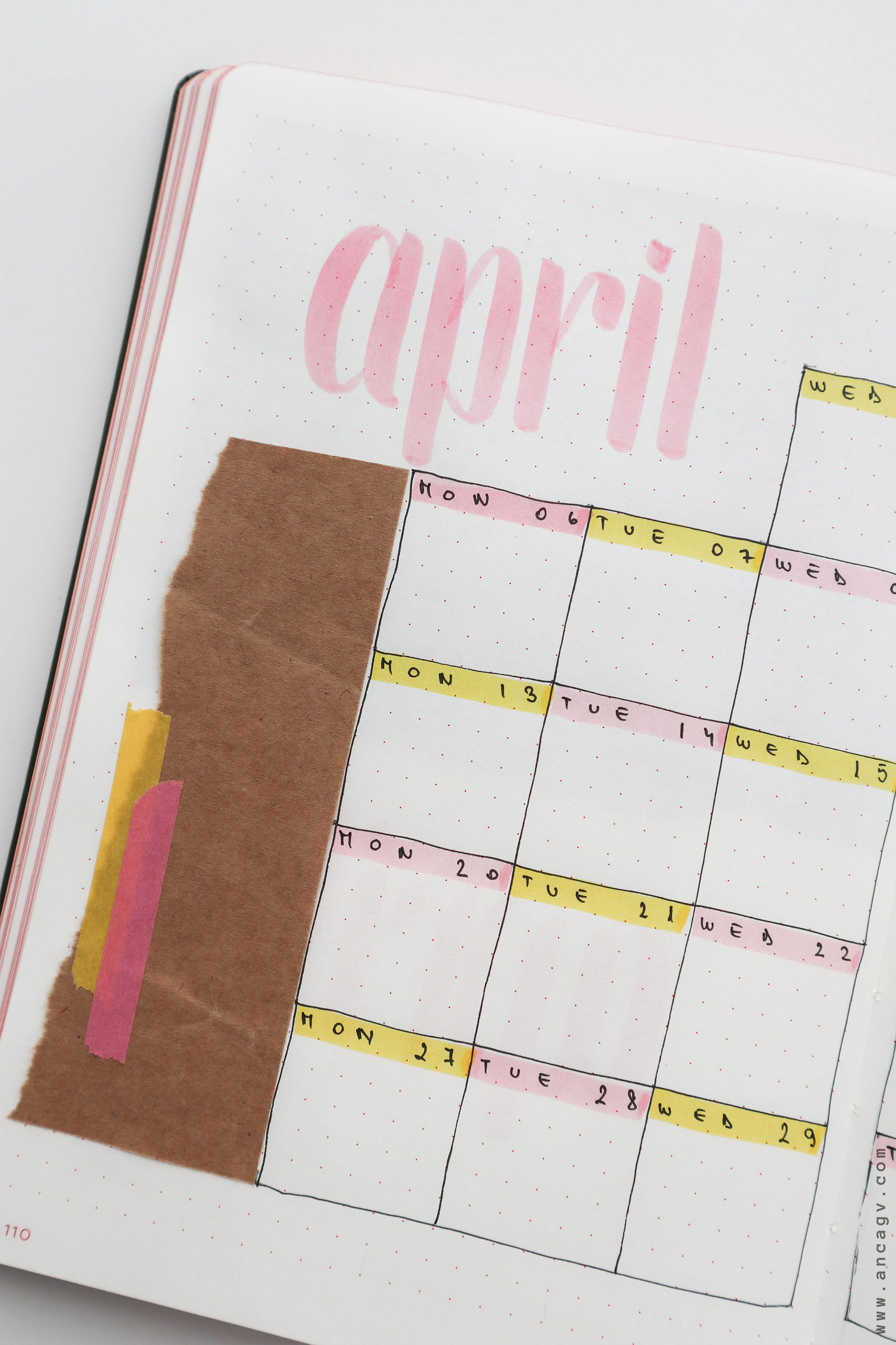 Bullet-Journal-–-set-up-for-April-2020-6
