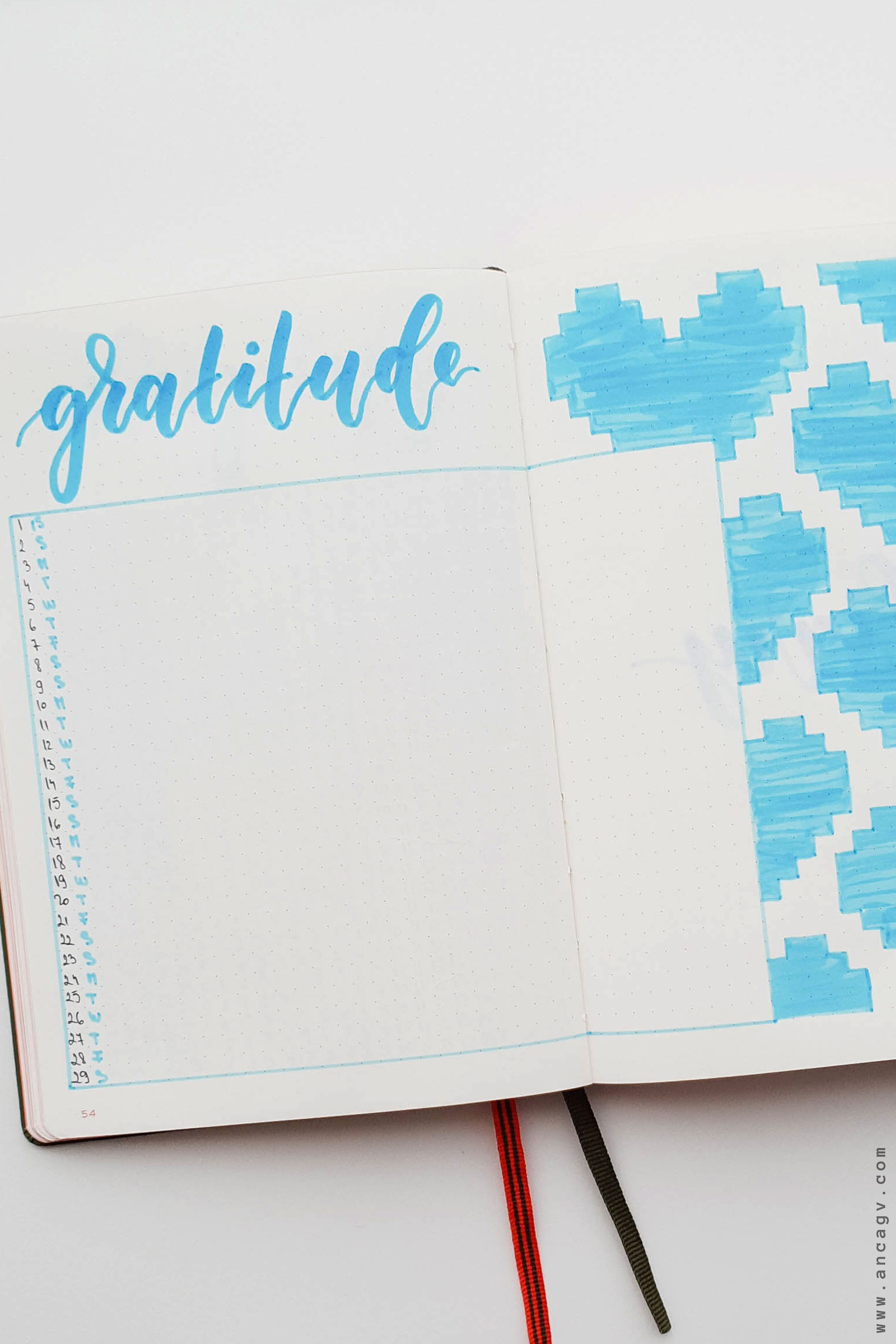 Bullet-Journal---set-up-for-February-2020-2