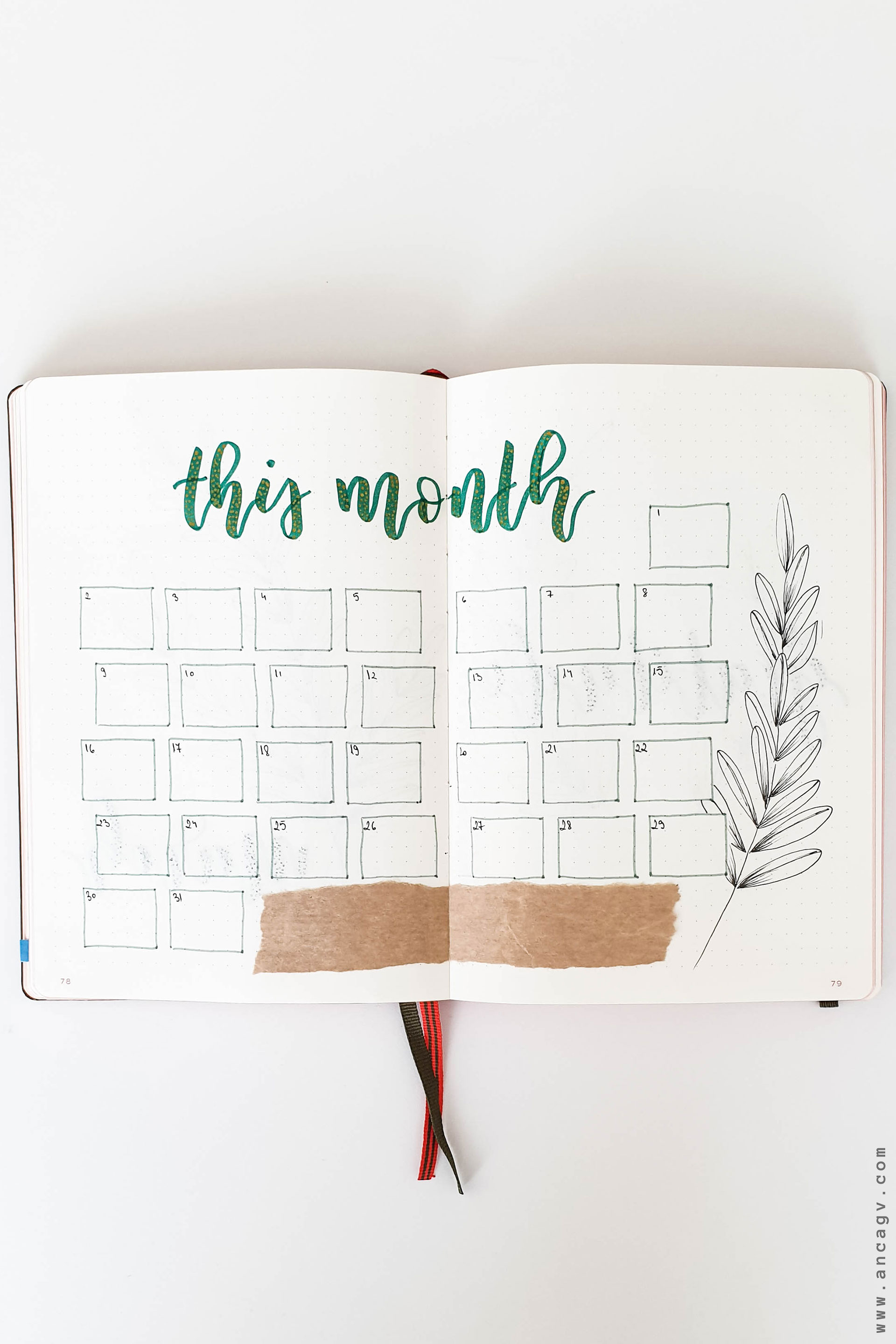 Bullet-Journal---set-up-for-March-2020-12