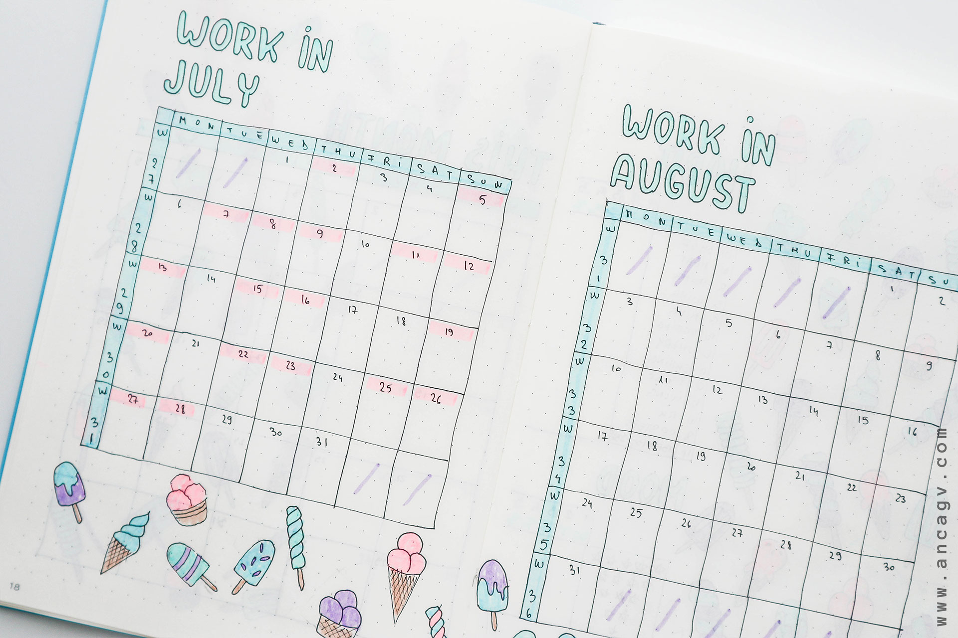 Bullet-Journal-–-set-up-for-July-20206