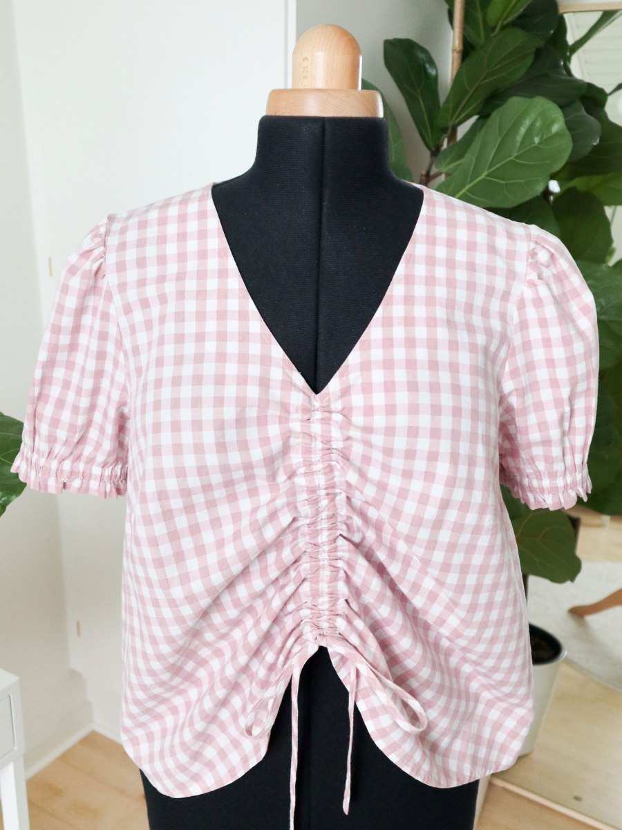 Drawstring blouse