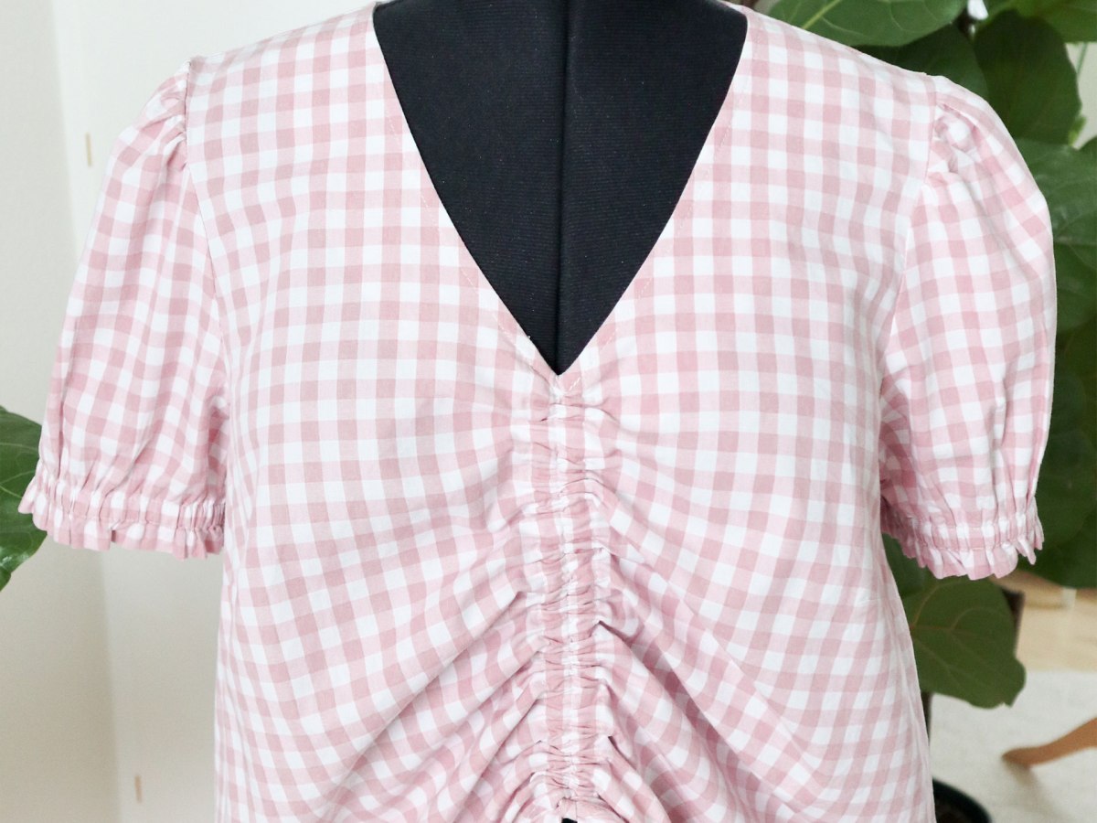 Drawstring blouse